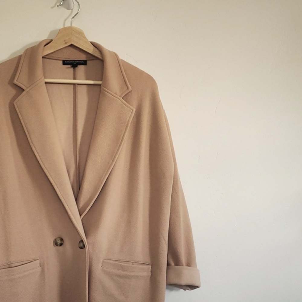 Banana Republic textured sweater blazer
